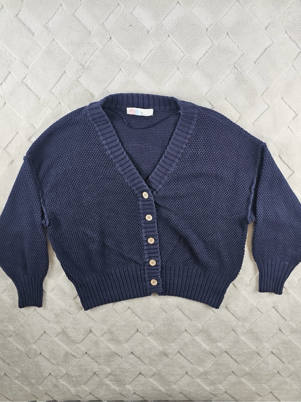 Free People Hailee Knit Sweater Womens Medium V-Neck Cropped